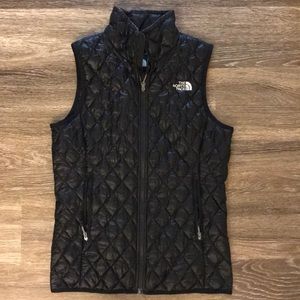 Black Northface puffer vest
